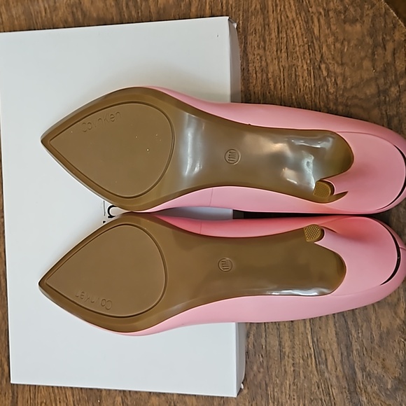 Calvin Klein NIB women's Gayle pink, sz 11 m pointy toe slip on dress pump - Picture 4 of 10